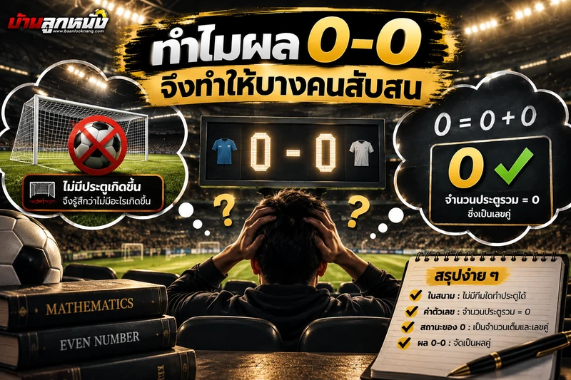 แทงบอลคู่คี่จบ0-0