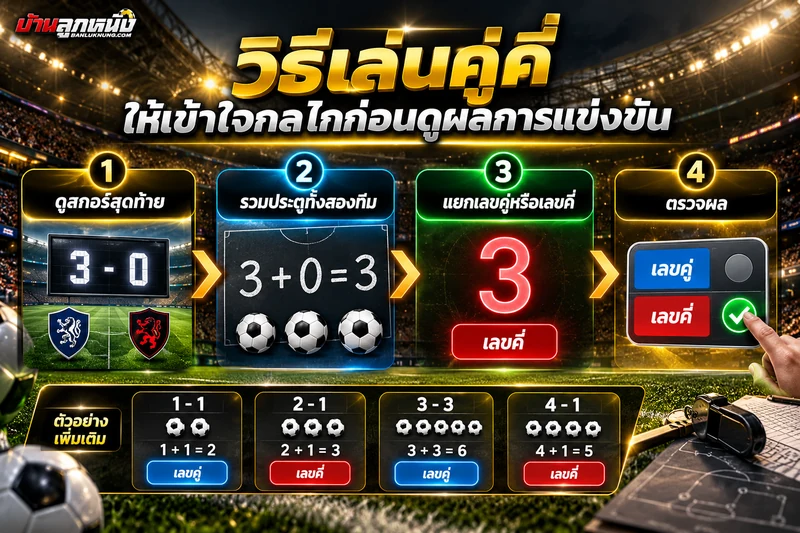 แทงบอลคู่คี่คืออะไร