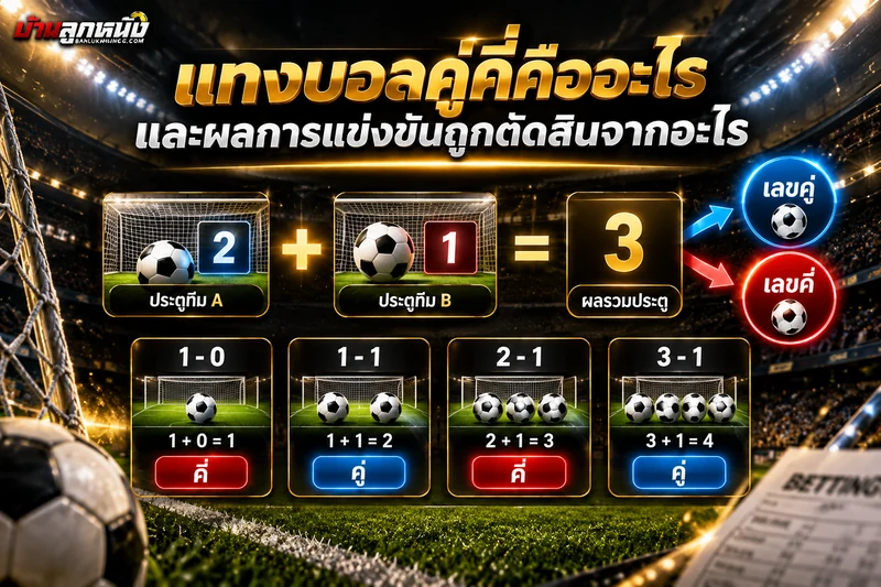 แทงบอลคู่คี่คืออะไร